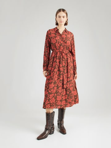 UNITED COLORS OF BENETTON Shirt Dress in Brown: front