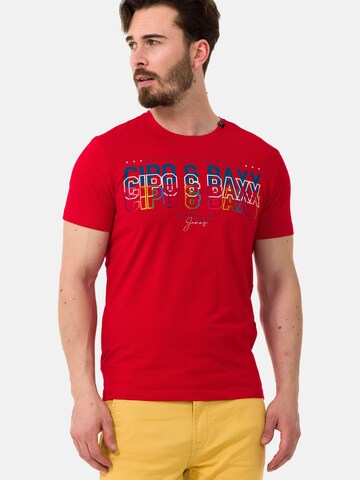 T-Shirt CIPO & BAXX en rouge