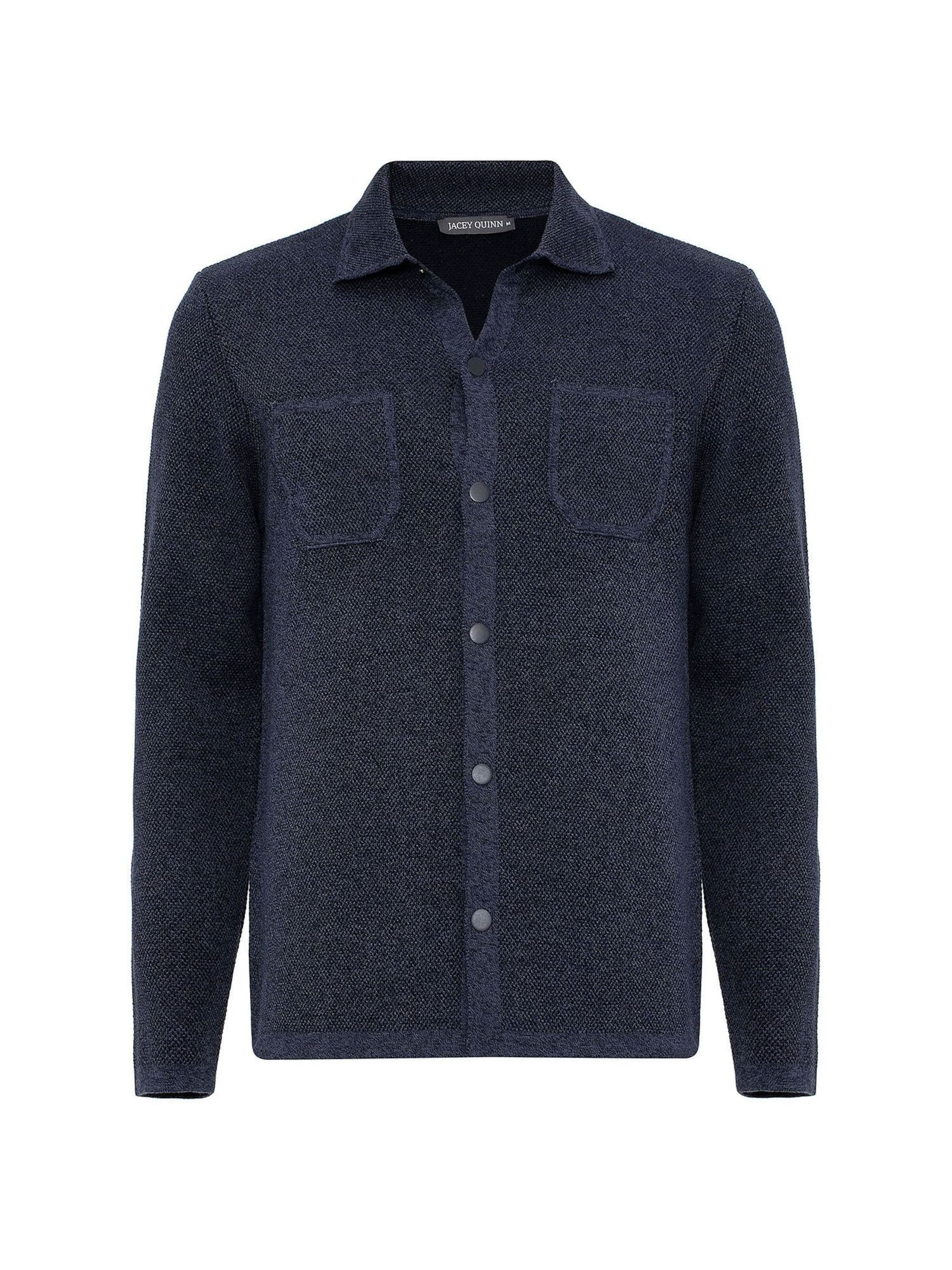 Jacey Quinn Strickjacke in Blau: Vorderseite