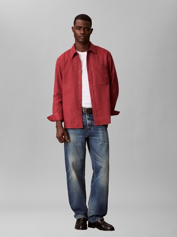 Calvin Klein Jeans Regular Fit Hemd in Rot