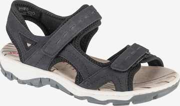 Rieker Trekking sandal 'Rieker 68866' in Blue: front