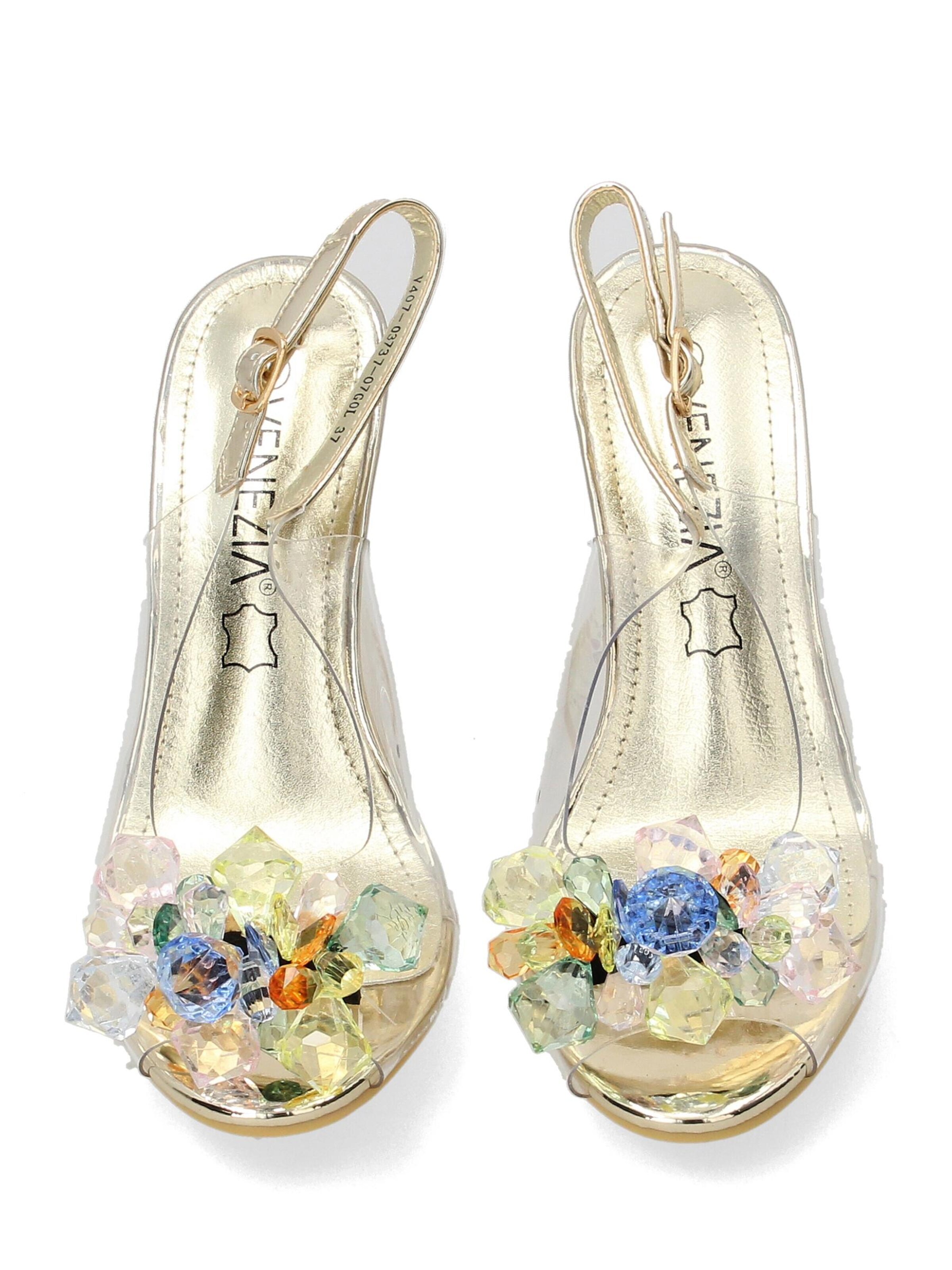 VENEZIA Slingback Pumps in Gold
