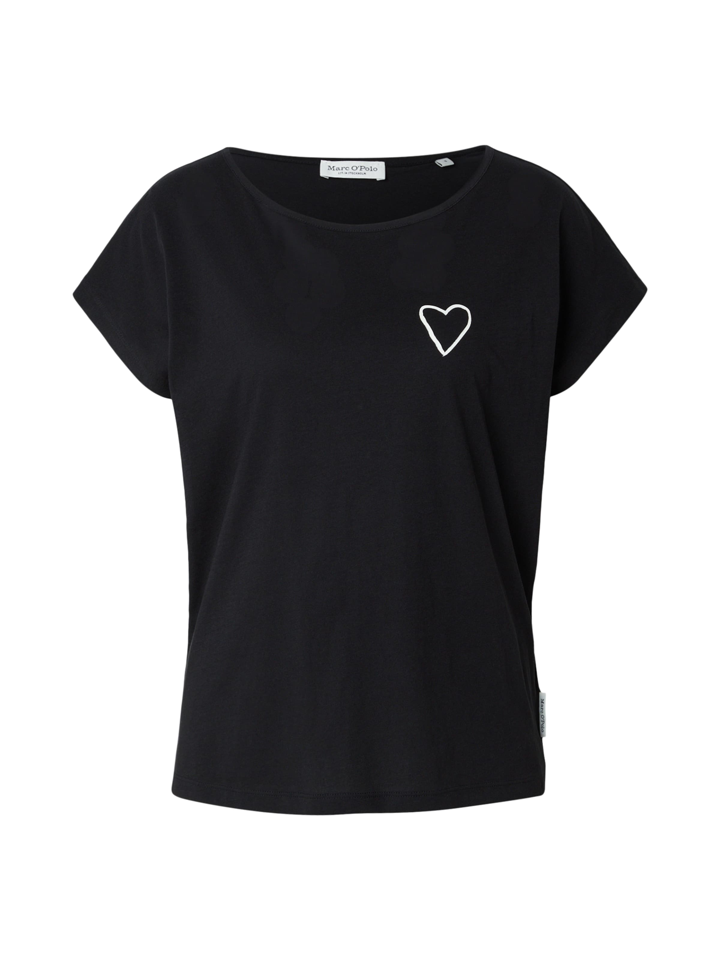 Marc O'Polo T-Shirt in Schwarz: Vorderseite