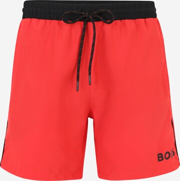 Shorts de bain 'Starfish' BOSS en rouge : devant