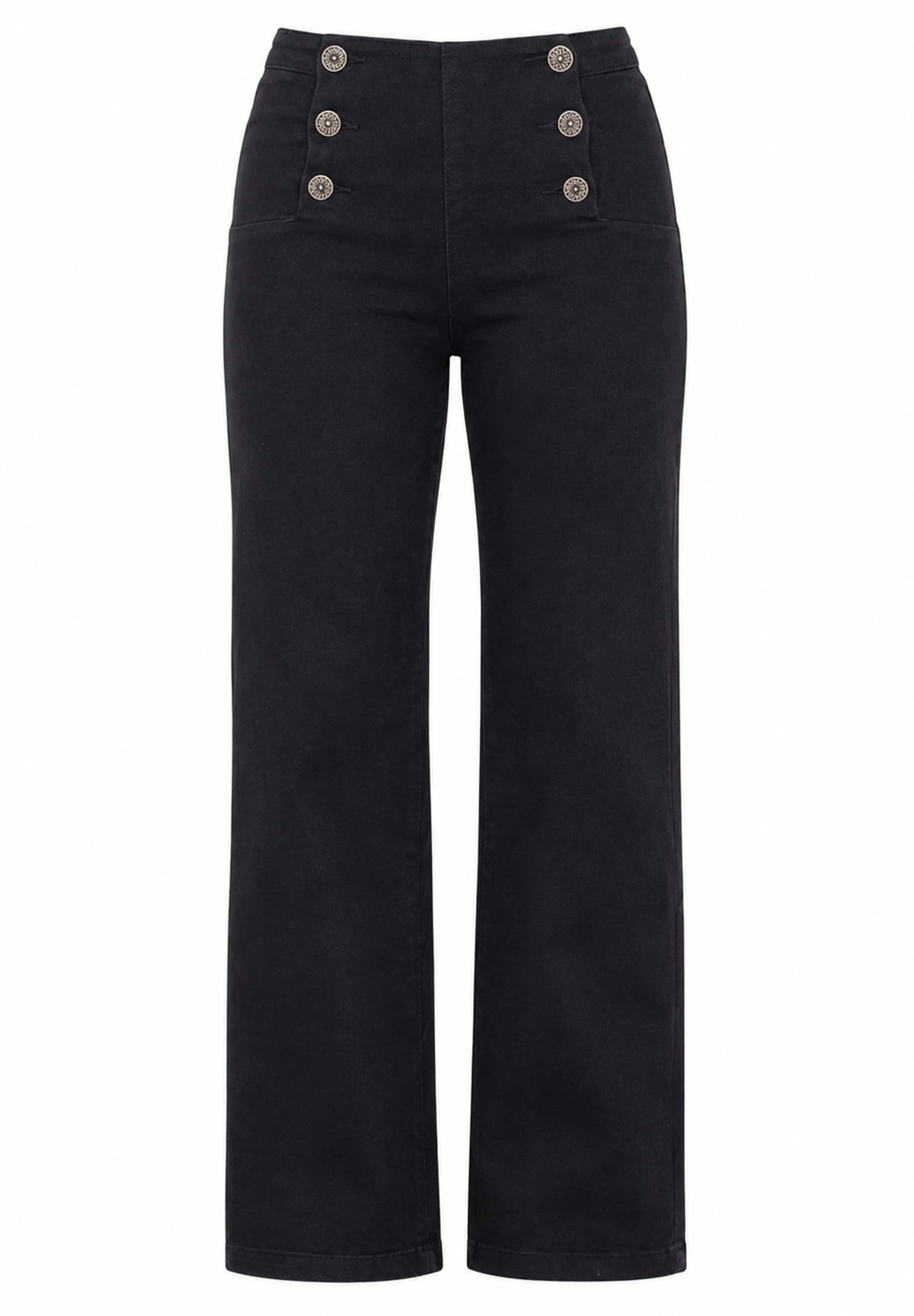 Elara Jeans in Black: front