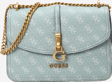 GUESS - Mala de ombro 'James' em azul: frente