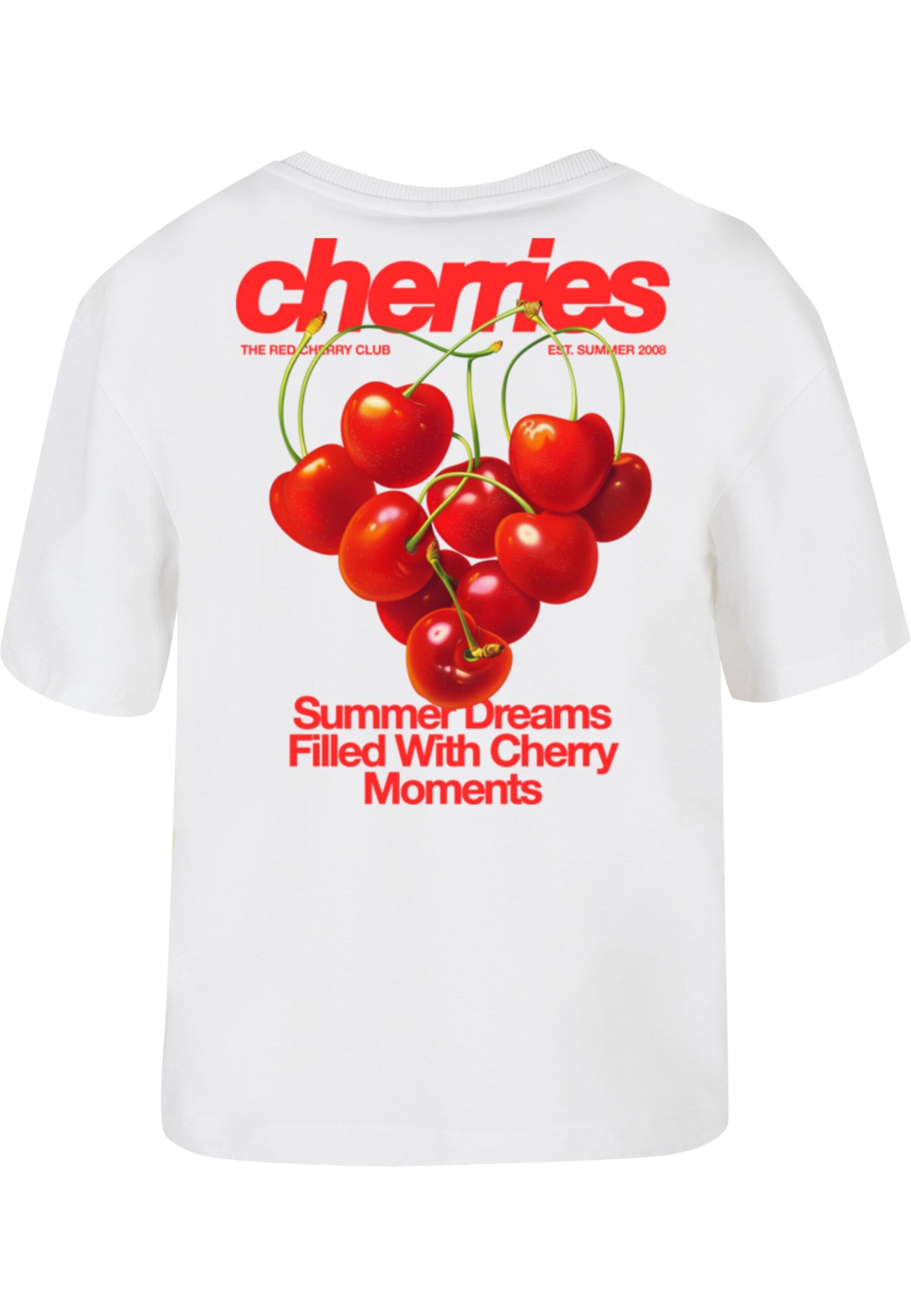 Maglietta 'Cherrie Lovers' di Miss Tee in bianco