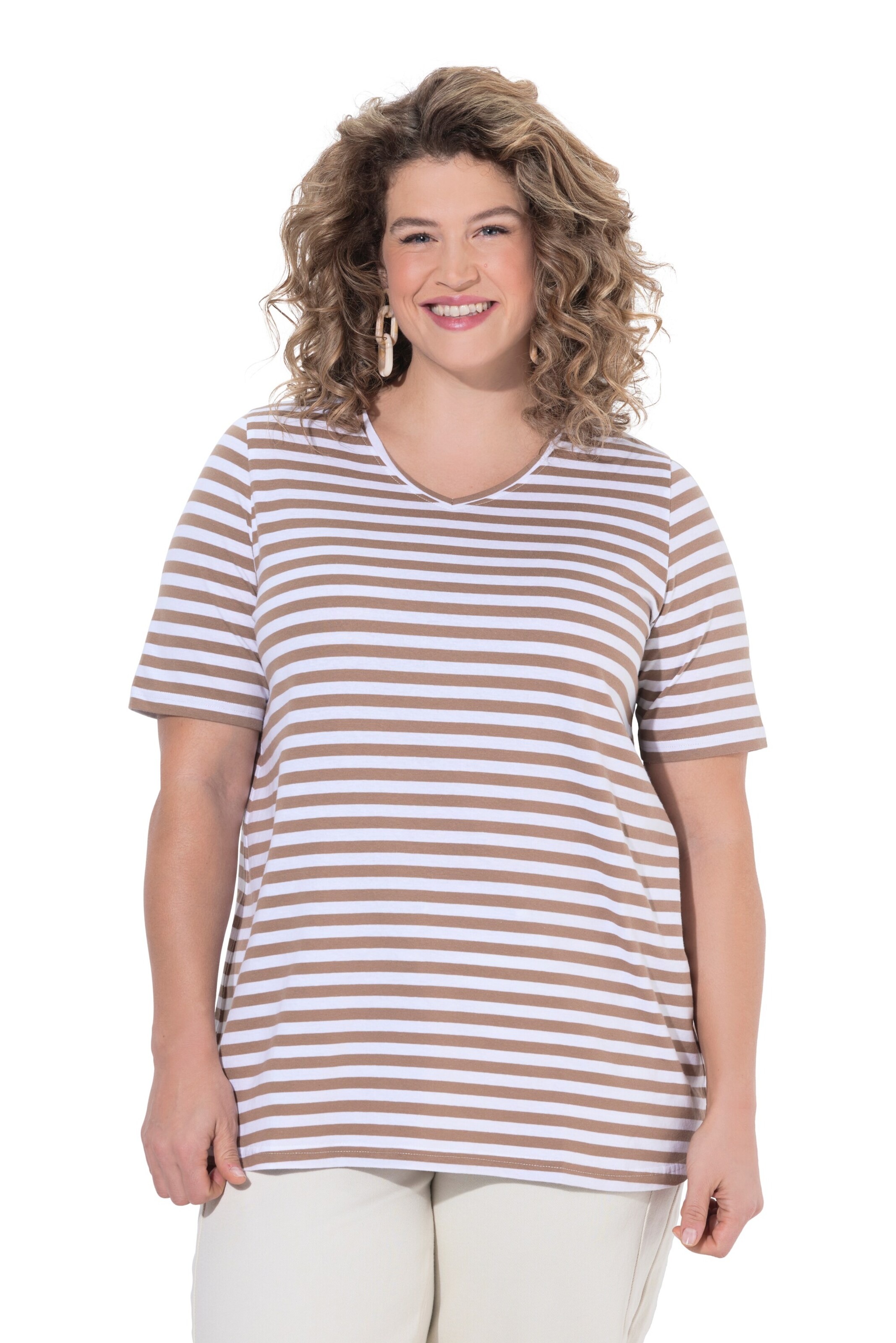 Ulla Popken Shirt in Gelb: Vorderseite