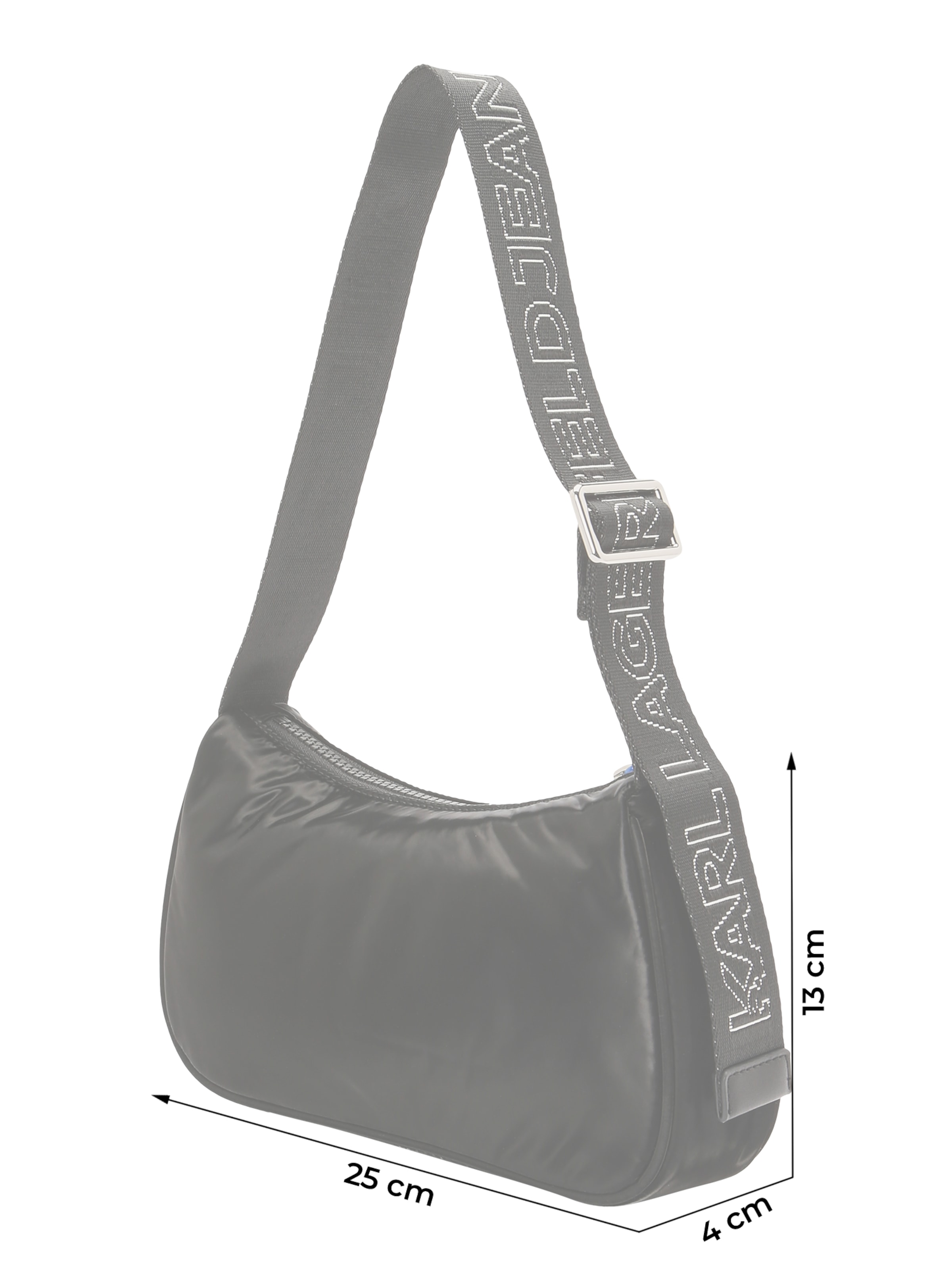 Borsa a spalla 'Ubran' di KARL LAGERFELD JEANS in nero