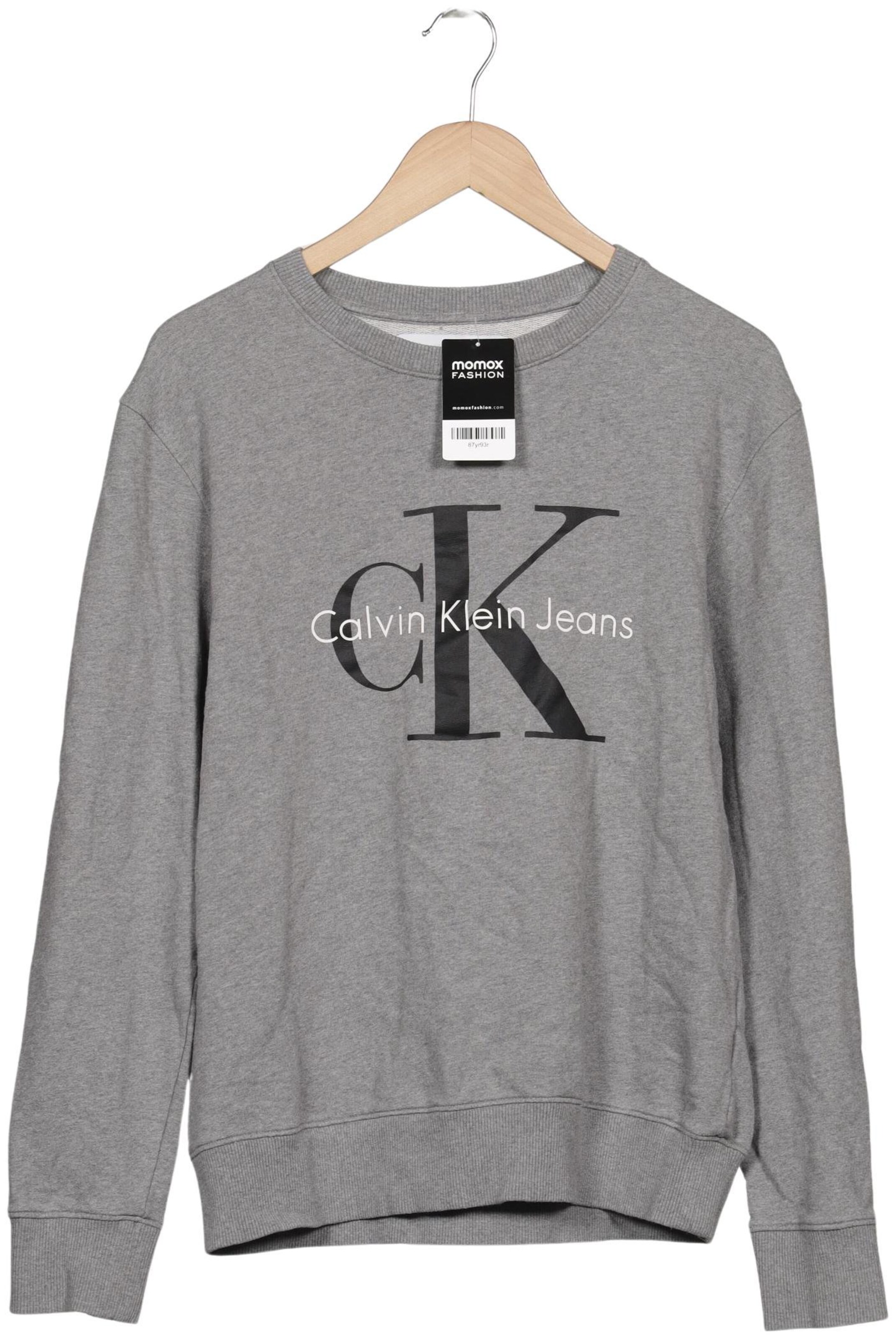Calvin Klein Jeans Sweatshirt & Zip-Up Hoodie in L in Grey: front
