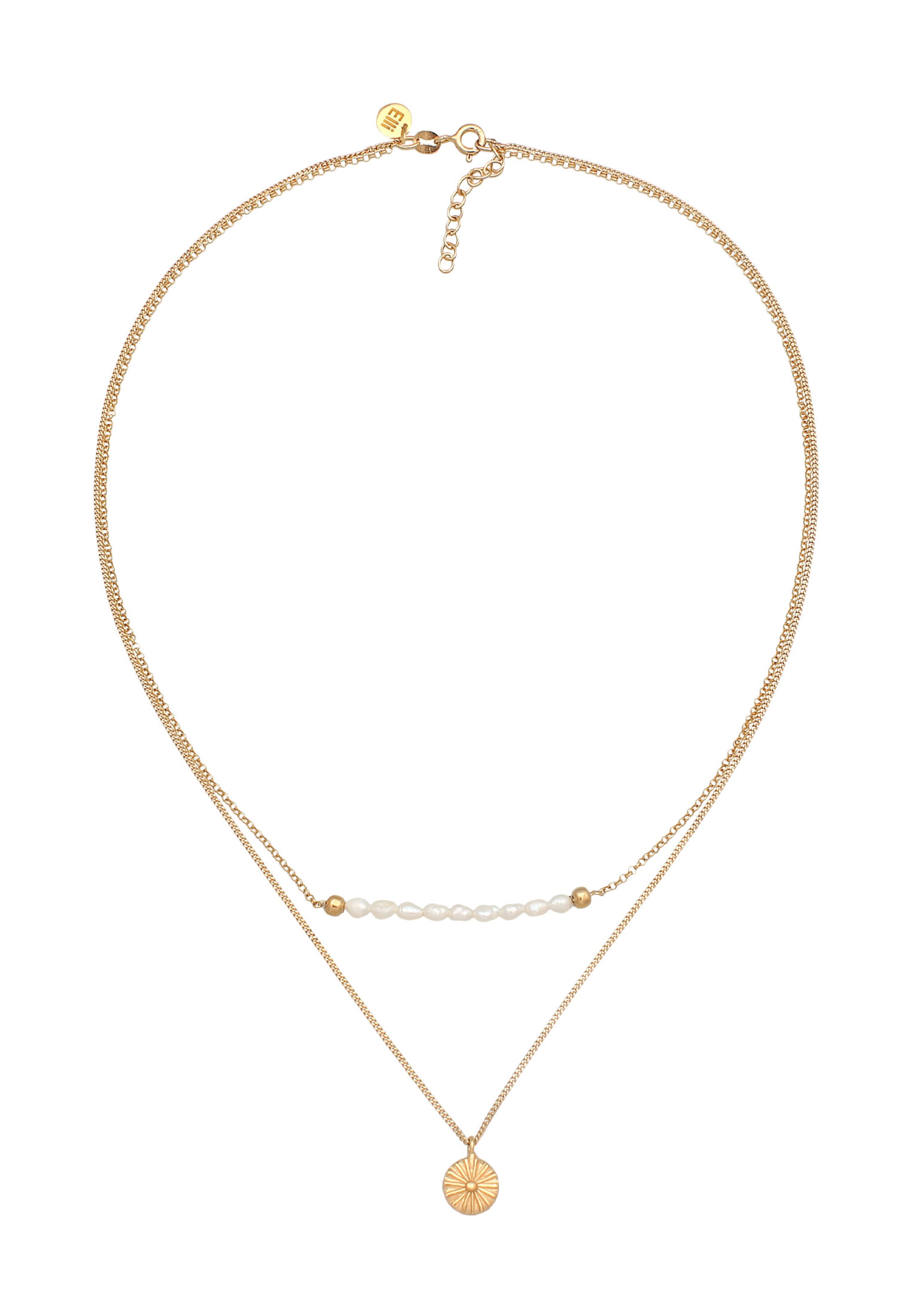 ELLI PREMIUM Kette in Gold: Vorderseite