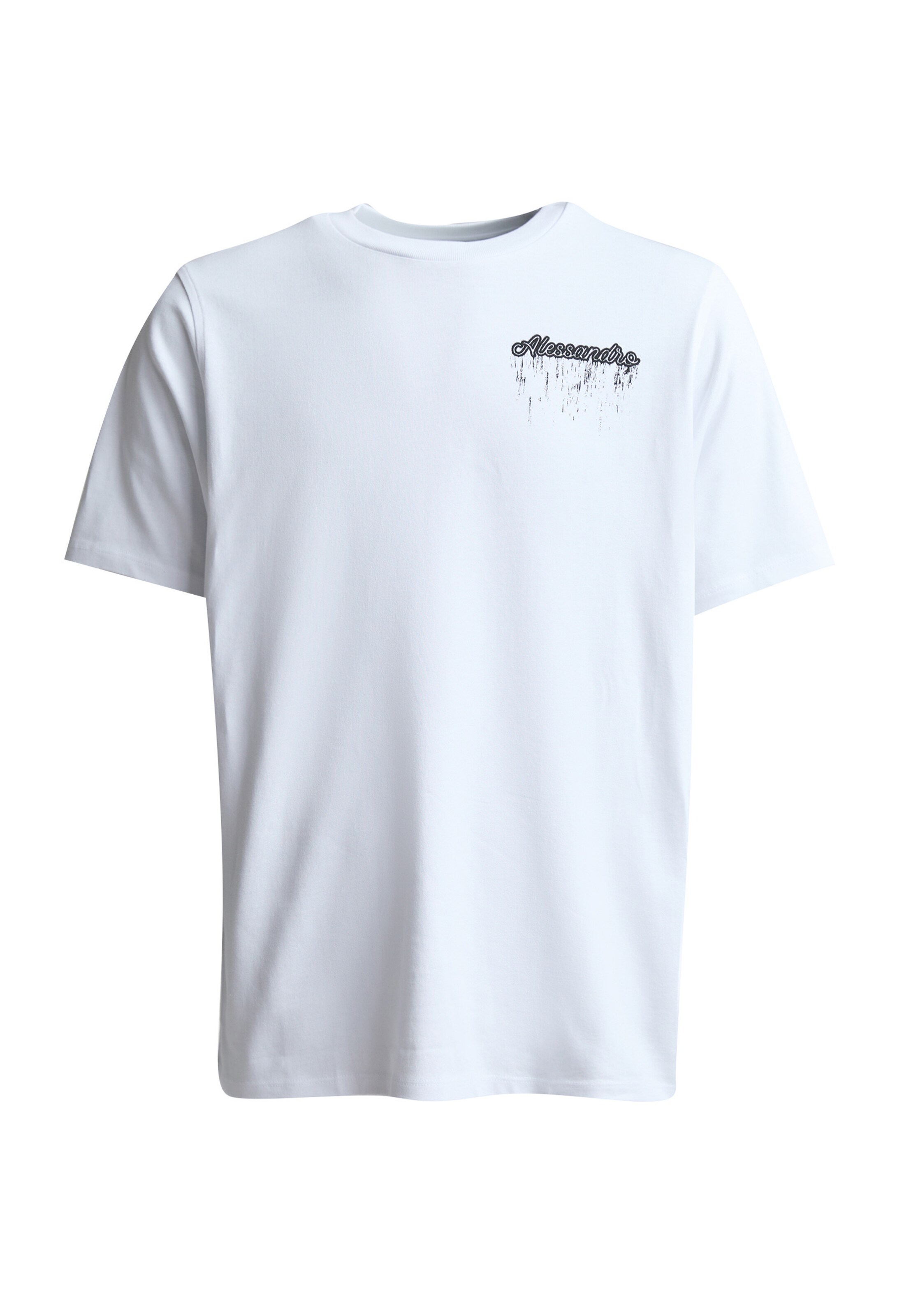 Alessandro Zavetti T-Shirt 'Mazzani' in Weiß: Vorderseite