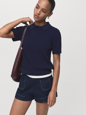 Pull-over 'RAYO' MANGO en bleu : devant