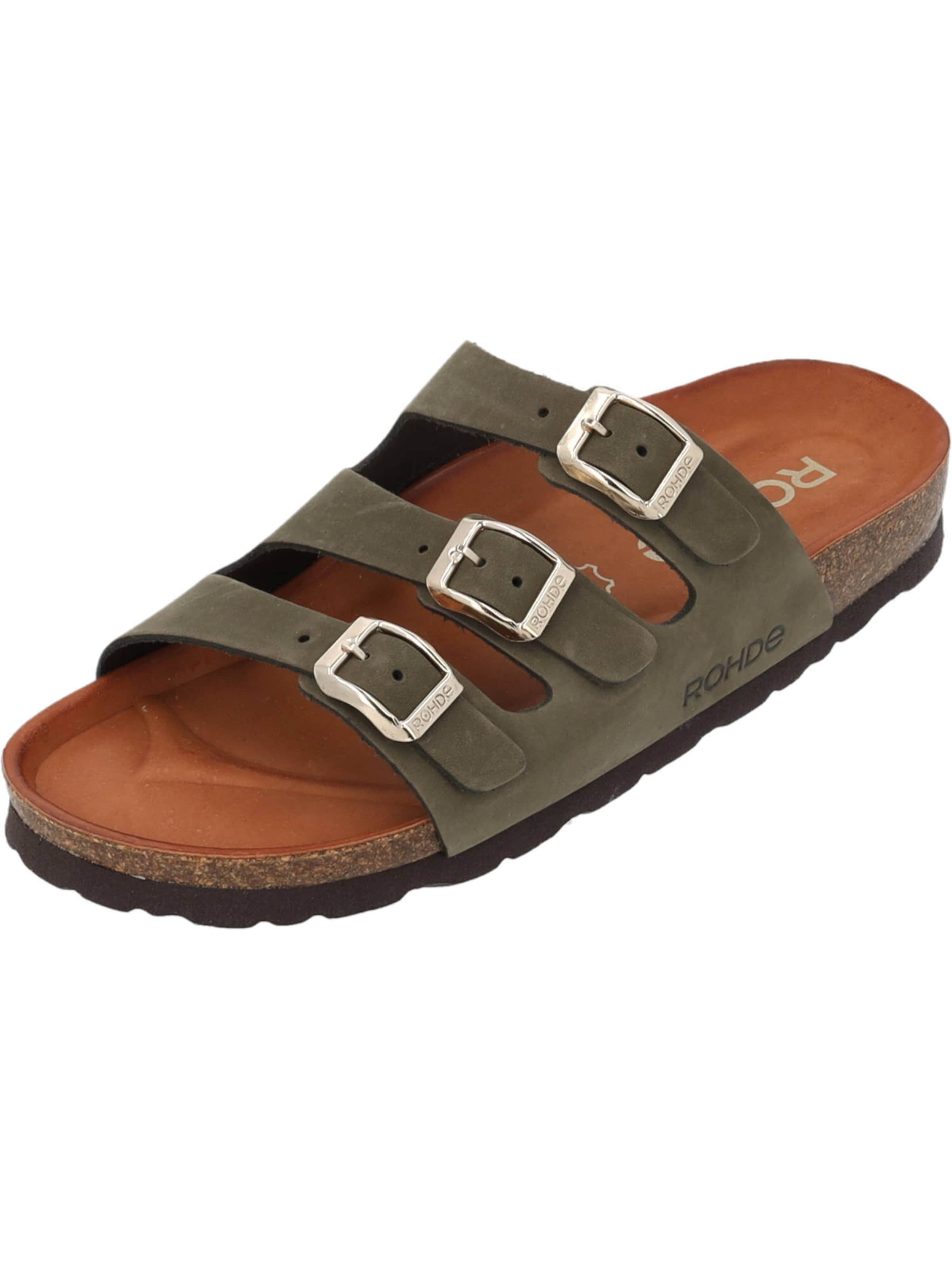 ROHDE Mules in Green: front