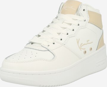 Karl Kani Sneakers hoog in Wit: voorkant