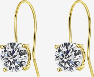 Lucardi Earrings 'Klassisch' in Gold: front