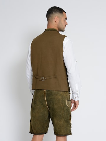Gilet folklorique Rißberg en marron