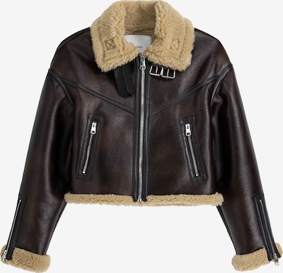 Bershka Between-season jacket in Kitt / Chestnut brown, Item view