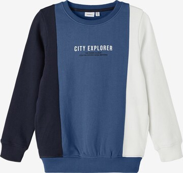 NAME IT - Sweatshirt 'Treni' em azul: frente