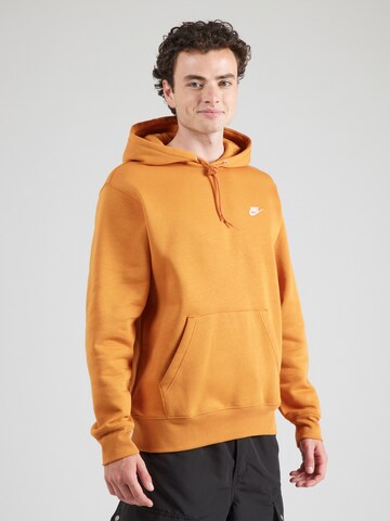 Nike Sportswear Mikina 'CLUB' – oranžová: přední strana