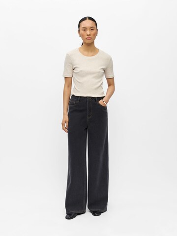 OBJECT Wide leg Jeans 'OBJLuca' in Black
