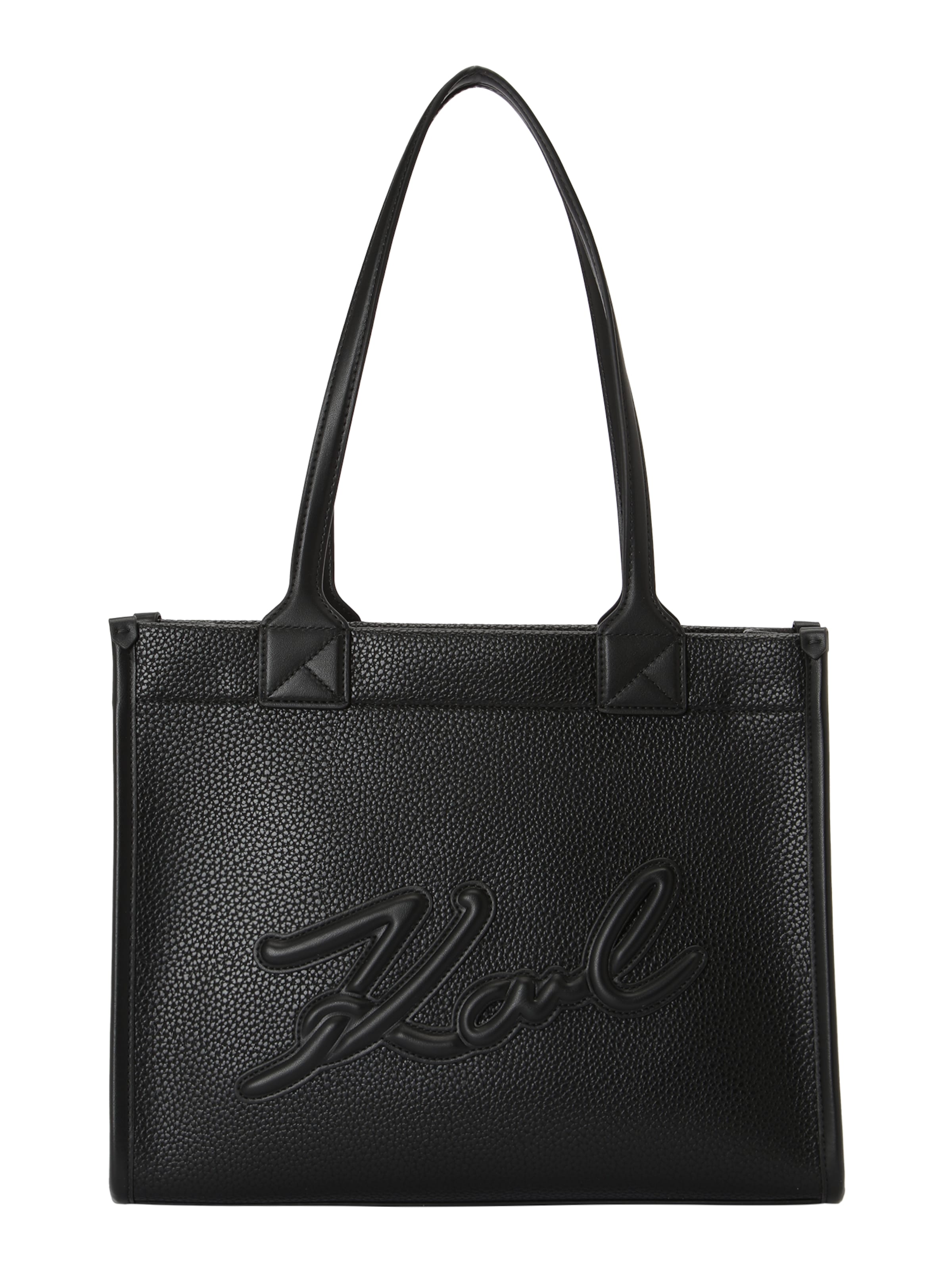 Cabas Karl Lagerfeld en noir : devant