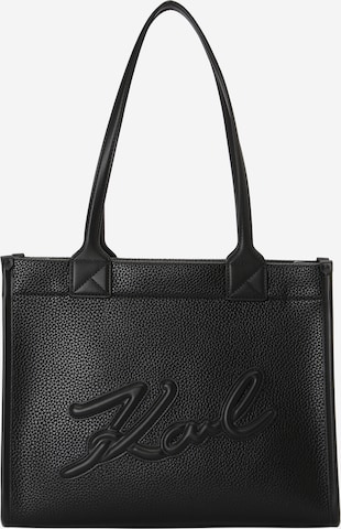 Cabas Karl Lagerfeld en noir : devant