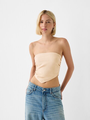 Bershka Top in Yellow: front