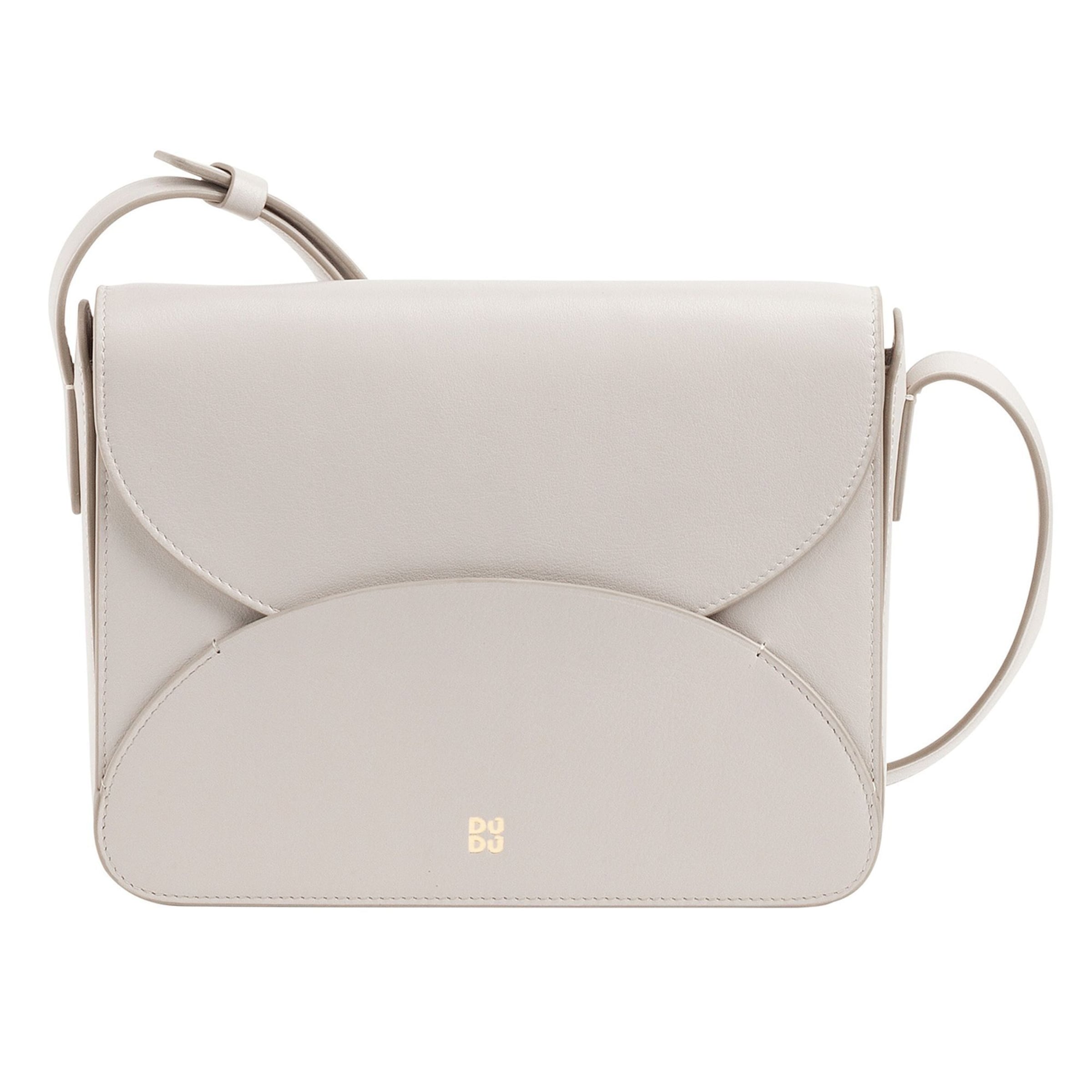 DuDu Umhängetasche in Weiß: Vorderseite