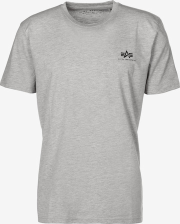 Coupe regular T-Shirt ALPHA INDUSTRIES en gris : devant