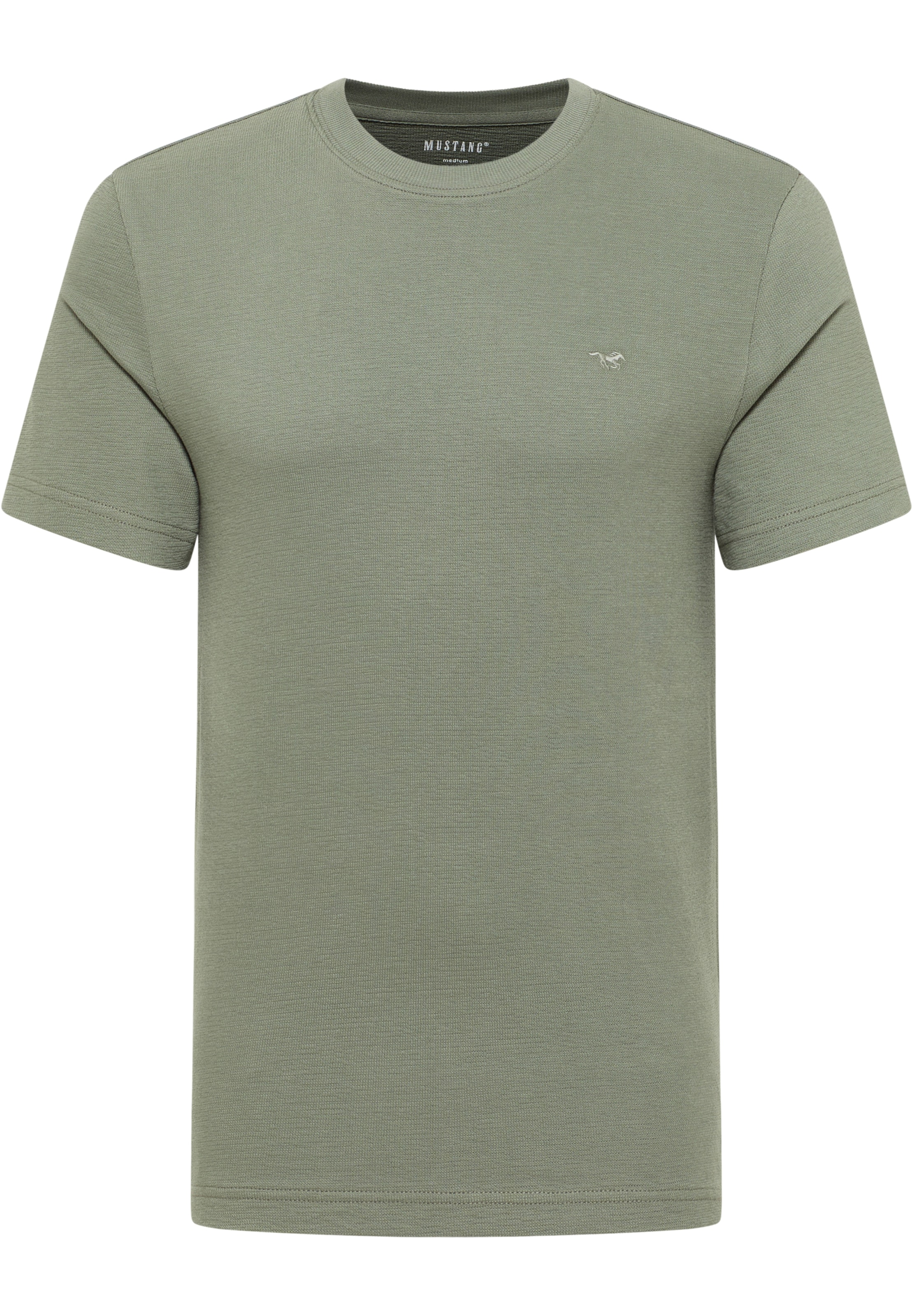 MUSTANG T-Shirt 'Style Austin' in Grün: Vorderseite