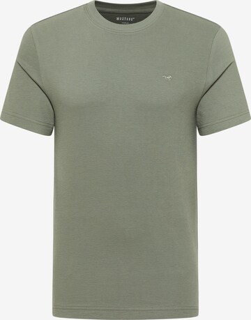 MUSTANG T-Shirt 'Style Austin' in Grün: Vorderseite