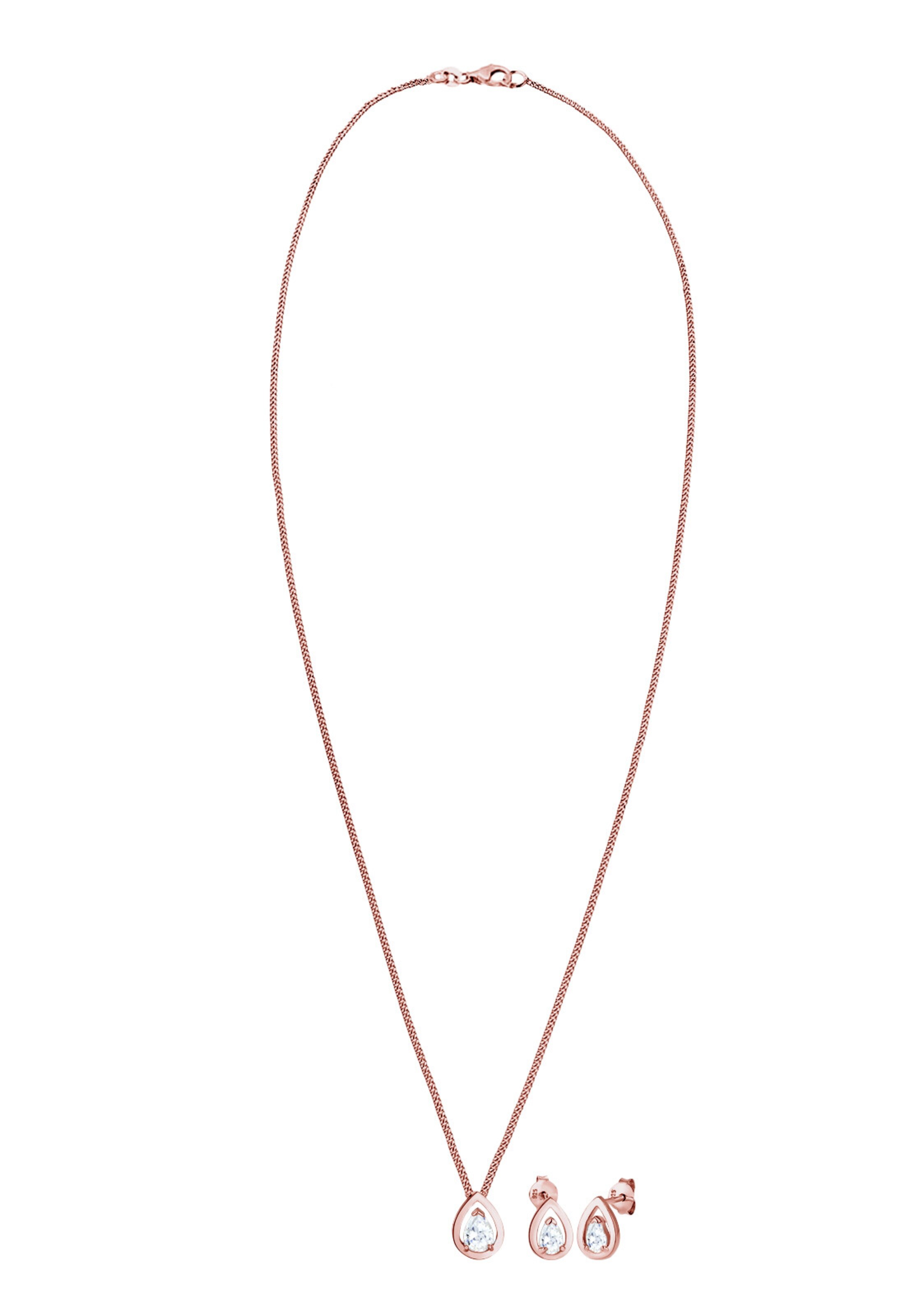 ELLI Schmuckset in Pink: Vorderseite