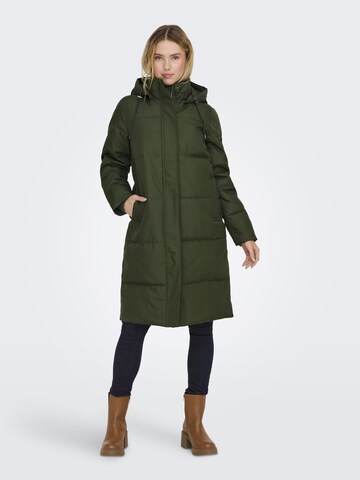ONLY Wintermantel 'TENNA' in Groen: voorkant