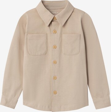 Coupe regular Chemise NAME IT en beige : devant