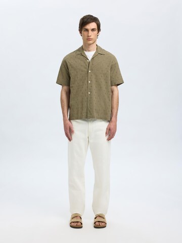 SELECTED Comfort fit Overhemd in Groen