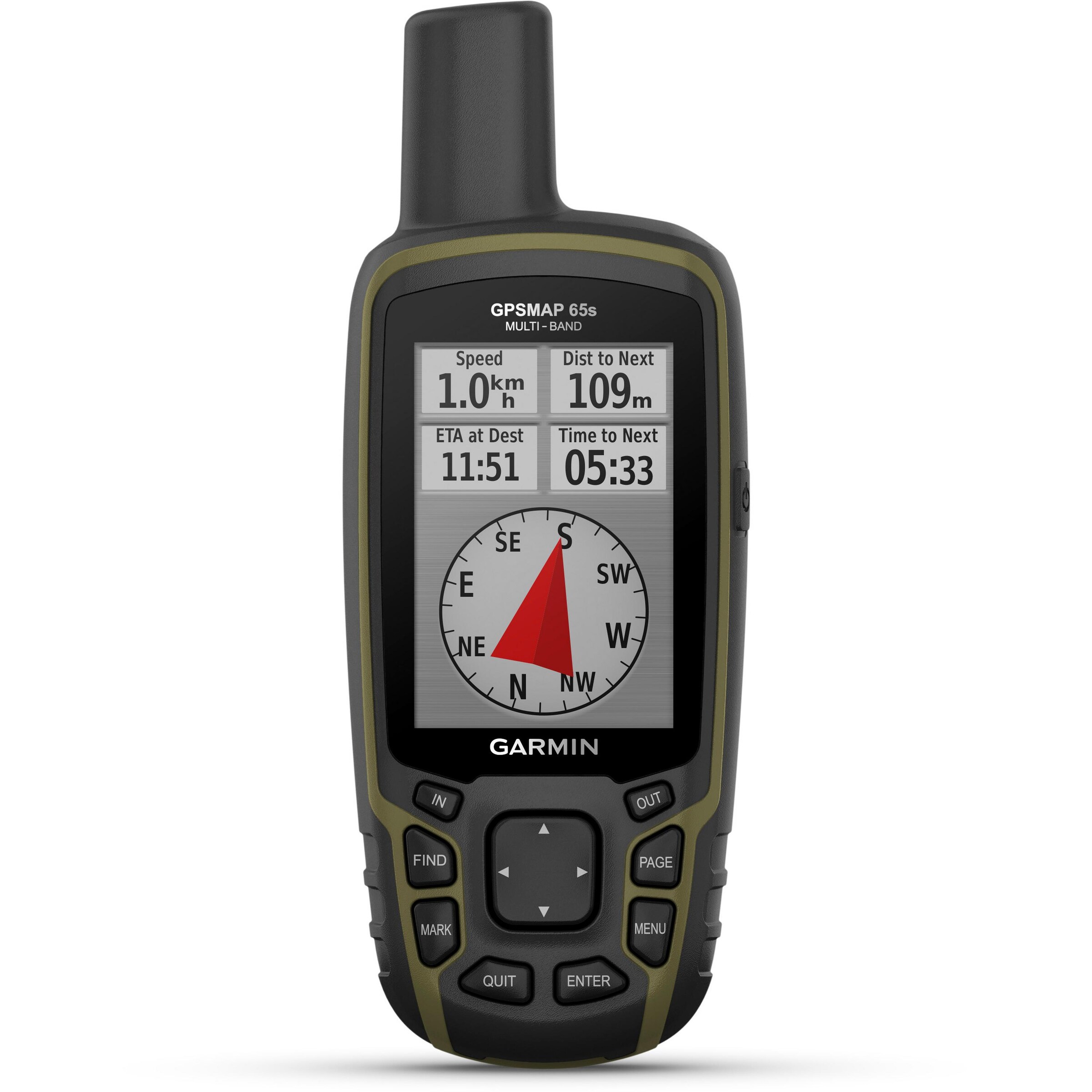 GARMIN GPS 'GPSMAP 65s' in Schwarz: Vorderseite