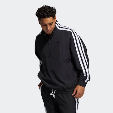 ADIDAS PERFORMANCE Athletic Jacket in Black: front