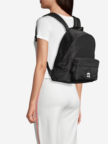 Karl Lagerfeld Rucksack 'Ikonik 2.0' in Schwarz