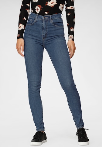 LEVI'S ® Skinny Fit Дънки 'Mile High Super Skinny' в синьо: отпред