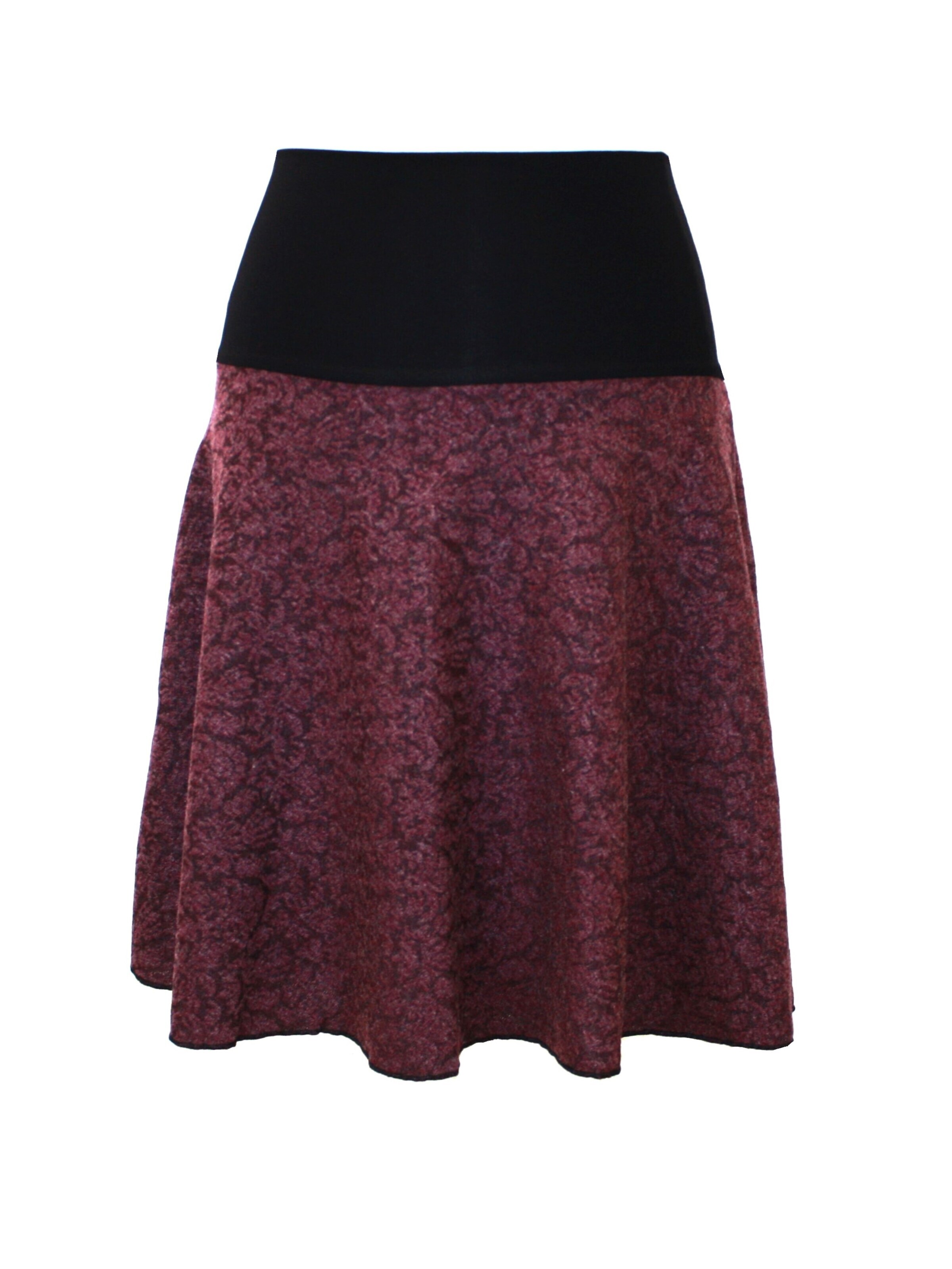 dunkle design Skirt 'Strick A-Linie' in Red: front