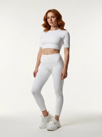No Matter What Skinny Leggings in White: front