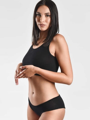 Culotte 'ULTRA SOFT Hipster Maxislip Women 5er Pack' Maxte en noir : devant