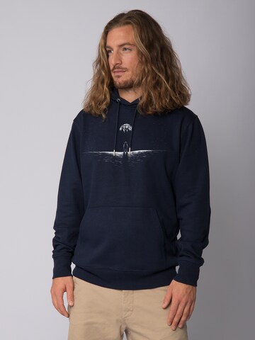Sweat-shirt 'Lost in space' Watapparel en bleu : devant