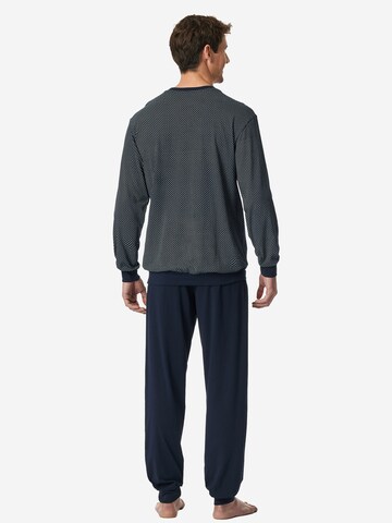 SCHIESSER Pyjama lang 'Comfort Essentials' in Blau