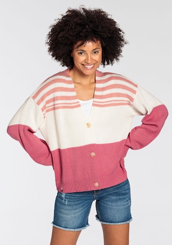 KangaROOS Knit Cardigan in Pink: front