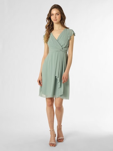 Robe de cocktail Marie Lund en vert : devant