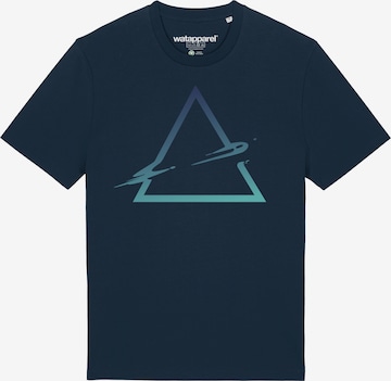 Watapparel Shirt ' Triangle ' in Blauw: voorkant