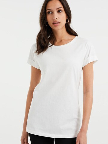 WE Fashion - Camiseta en blanco: frente