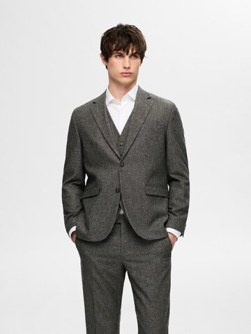 Coupe regular Veste de costume SELECTED HOMME en gris : devant